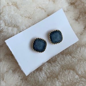 Blue stud earrings